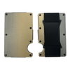 Durable Burnt Titanium RFID Wallet with Strap