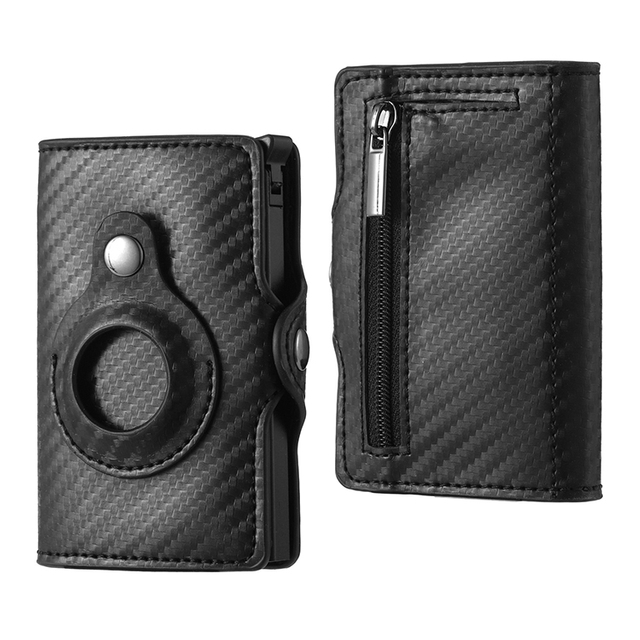 Slim Crazy Horse Leather Wallet with Coin Pocket