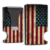 Minimalist American Flag Metal RFID Wallet
