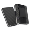 Carbon Fiber Metal RFID Wallet with Strap