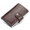 Anti-Theft Crocodile Leather Pop-Up Card Holder