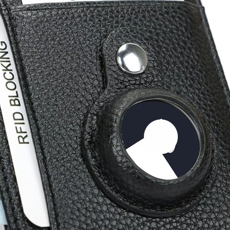 Leather RFID Blocking AirTag Tracking Wallet (6)
