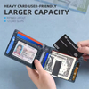Leather Bifold RFID Slim Money Clip Wallet