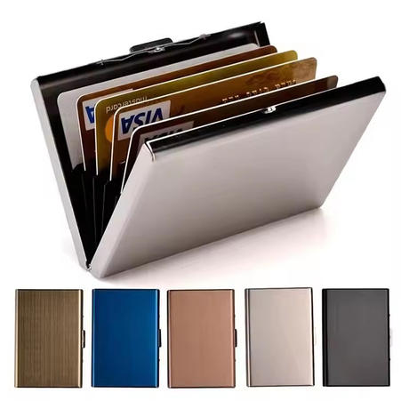 Durable Metal Credit Card Wallet Holder