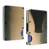 Burnt Titanium Gradient RFID Card Holder Wallet