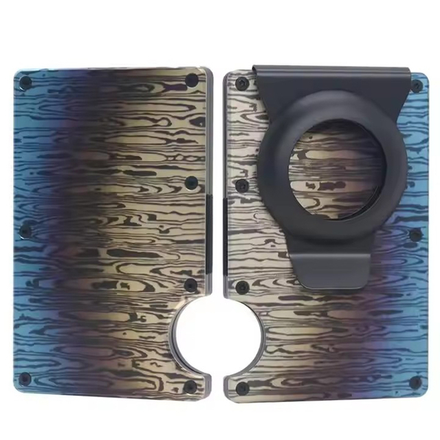 Metal RFID Wallet with AirTag Money Clip