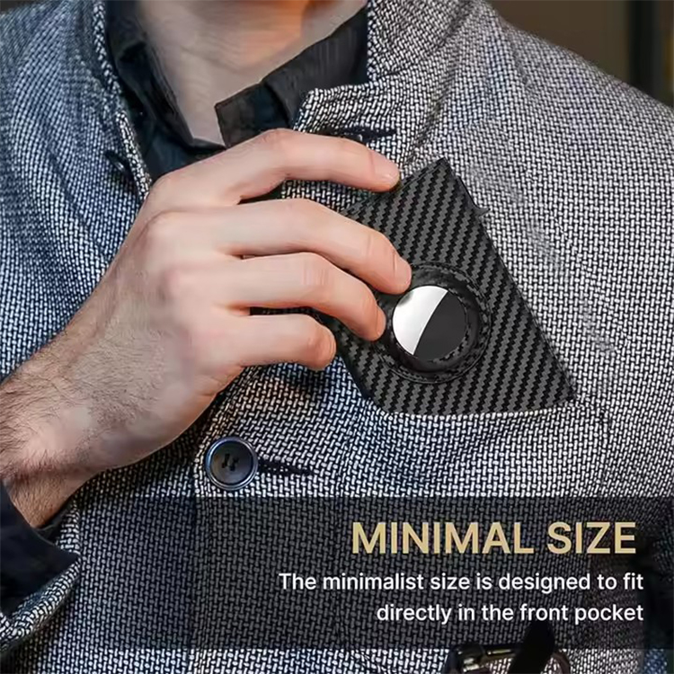 Pop-Up Leather GPS Tracking Card Wallet (8)