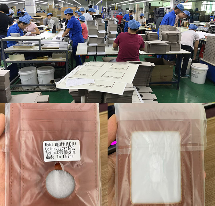 Leather RFID Blocking AirTag Tracking Wallet (9)