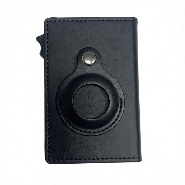 Minimalist Microfiber Leather Card Holder | Anti-Theft Open