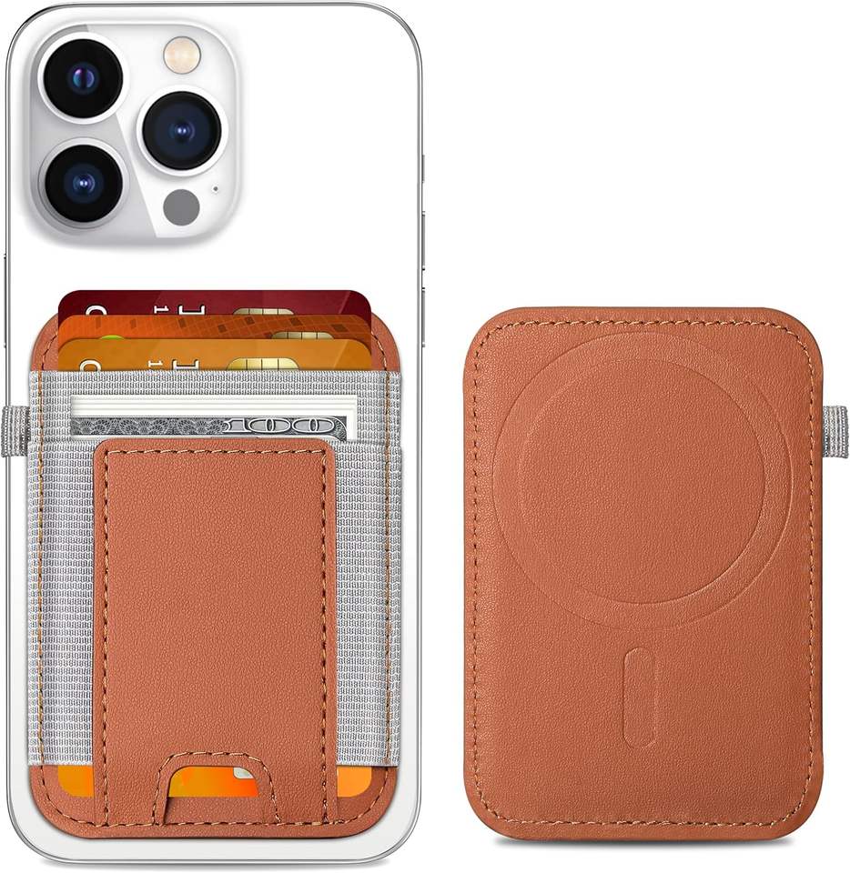 Magnetic Adhesive Card Holder for iPhone - Holds 7 Cards