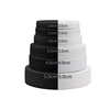 Polyester Latex Knitted Elastic Band 1-7cm | Black White