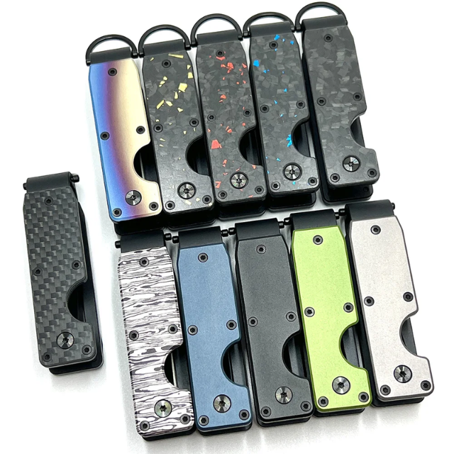 Carbon Fiber Key Organizer Holds 2-6 Keys - Car Key