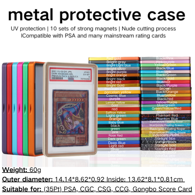 PSAd Aluminum Alloy Graded Card Case | UV Resistant Trading