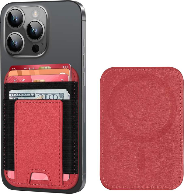 Magnetic Adhesive Card Holder for iPhone - Holds 7 Cards