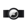 Black Silicone AirTag Holder Wallet | Anti-Lost Elastic