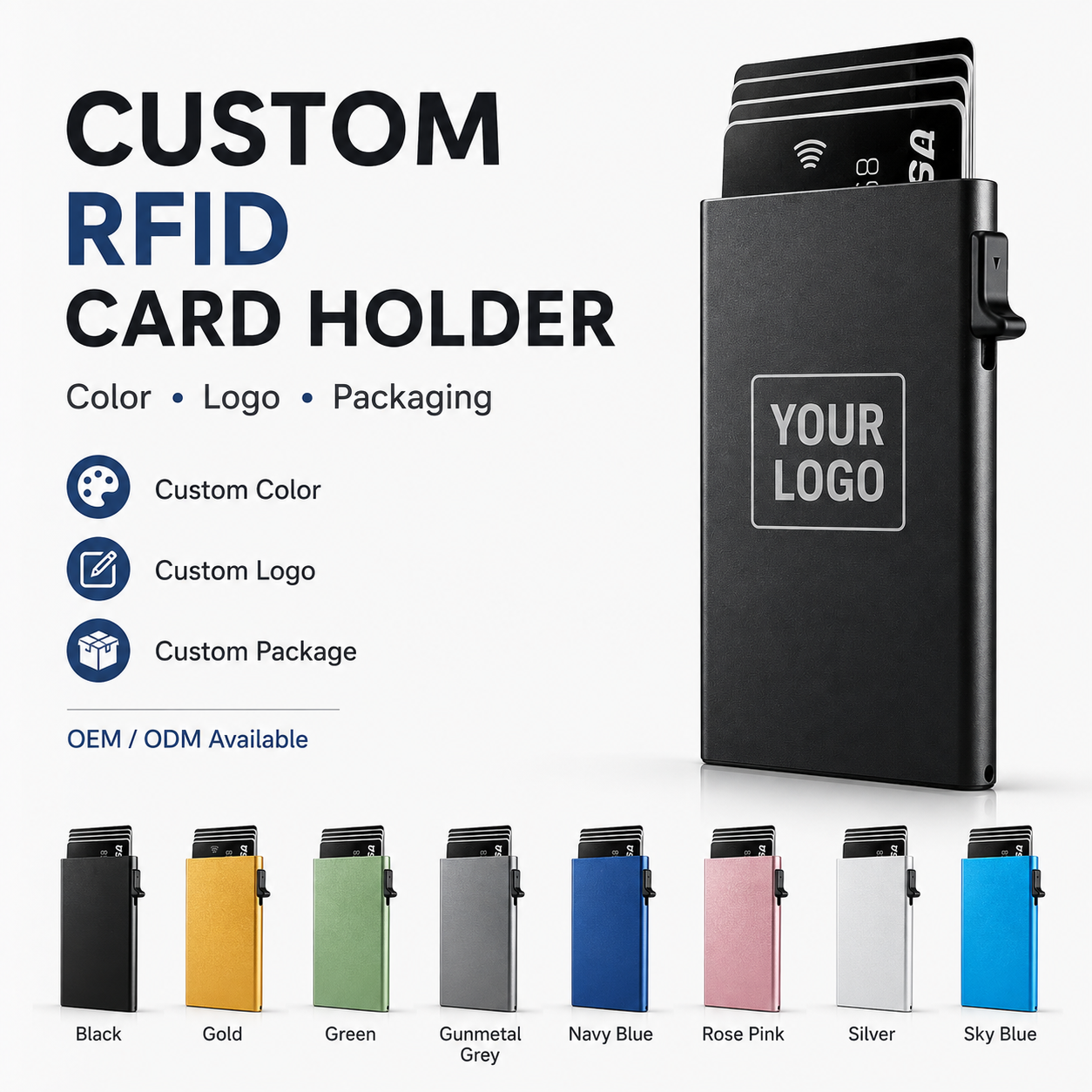 Black Card Holder Bulk Supply & OEM Manufacturing | Gstar Technology