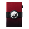 Black Silicone AirTag Holder Wallet | Anti-Lost Elastic