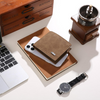 PU Leather Bi-fold Wallet Slim Large Capacity - Men's Short