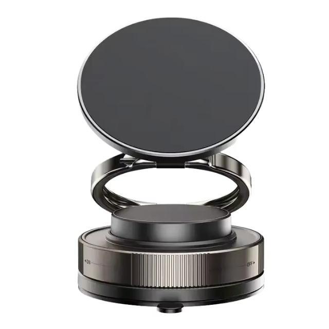 Top Selling 360 Degree Rotation Strong Magnetic Car Mobile Phone Holder Folding Vacuum Suction Cup for Car Easy Installation