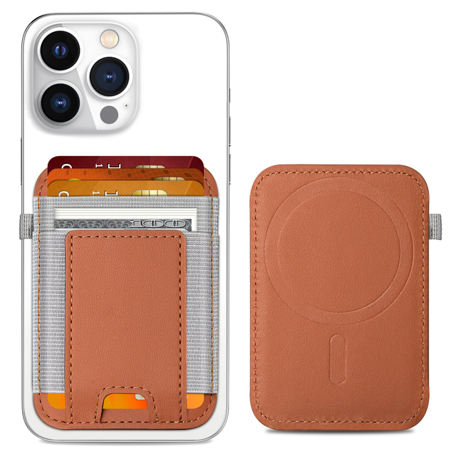 PU MagSafe Wallet 7-Slot Card Holder - RFID Blocking for