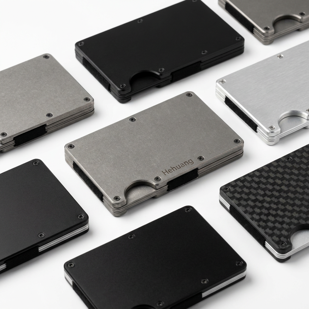 CNC Aluminum RFID Blocking Card Wallet | Slim Titanium EDC