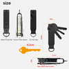 Aluminum Key Organizer Holder Rivet Design - Holds 2-6 Keys