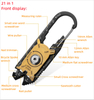 Stainless Steel 20-in-1 Multitool Carabiner - EDC Keychain