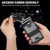 PU/Aluminum Card Holder Pop Up Wallet Slim