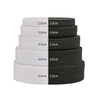 Polyester Latex Knitted Elastic Band 1-7cm | Black White