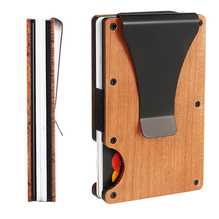 Minimalist Walnut Wood RFID Blocking Card