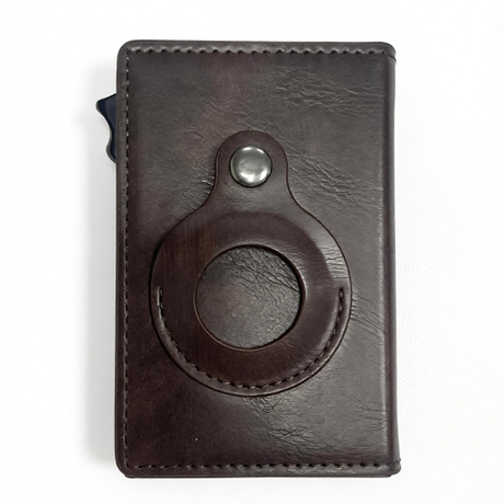 Minimalist Microfiber Leather Card Holder | Anti-Theft Open