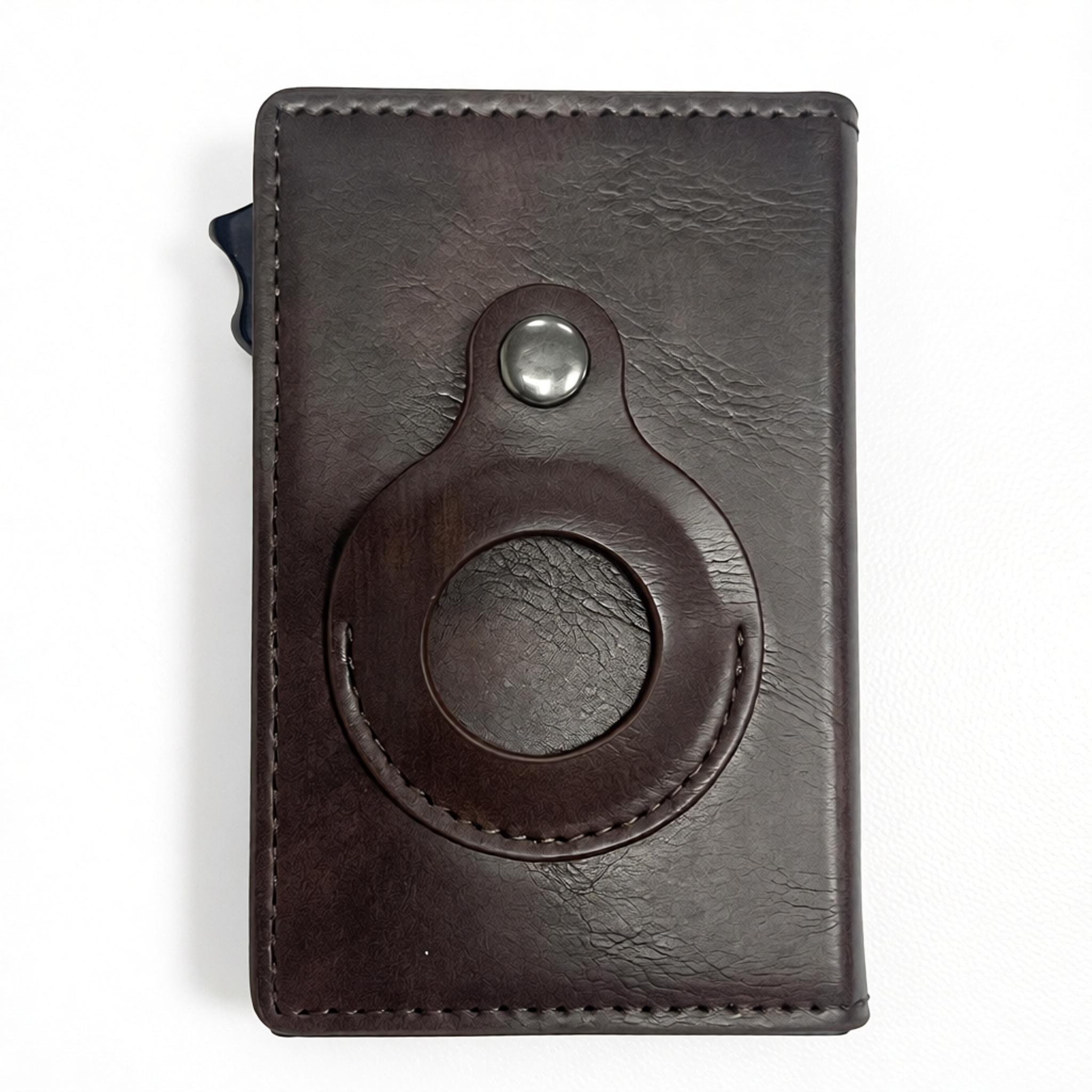 Minimalist Microfiber Leather Card Holder | Anti-Theft Open