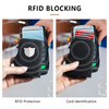 PU Leather Aluminum RFID Card Wallet | Slim Pop-Up Holder