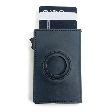 Genuine Leather RFID Smart Wallet | Magnetic Closure Pop-Up