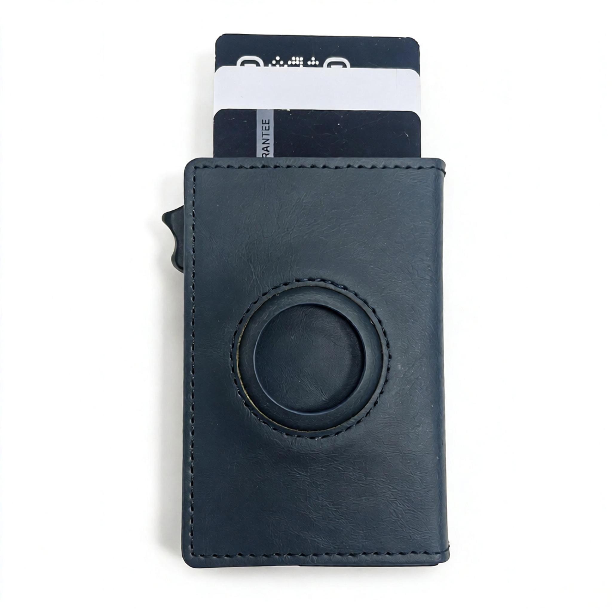Genuine Leather RFID Smart Wallet | Magnetic Closure Pop-Up