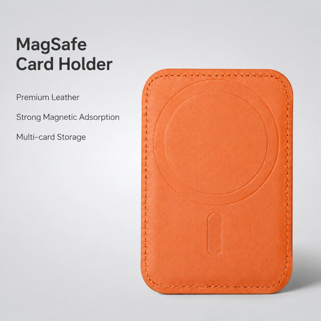 PU MagSafe Wallet 7-Slot Card Holder - RFID Blocking for