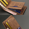 Leather Men's Short Wallet RFID Blocking - Daily
