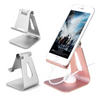 Aluminum Desktop Adjustable Cell Phone Stand, Dock, Holder, Compatible with Apple Samsung And Other Mobile Phones